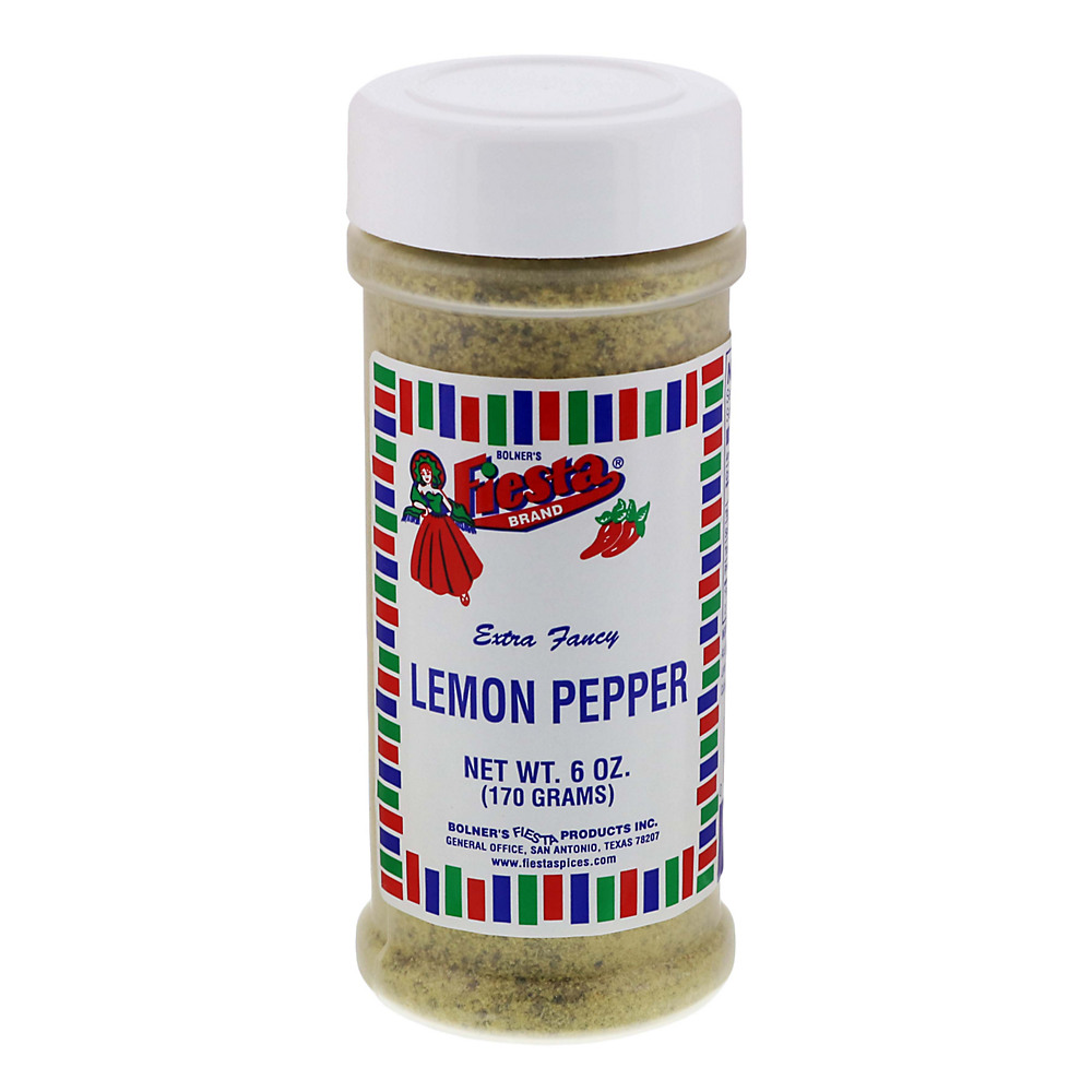 Calories in Bolner's Fiesta Extra Fancy Lemon Pepper, 6 oz