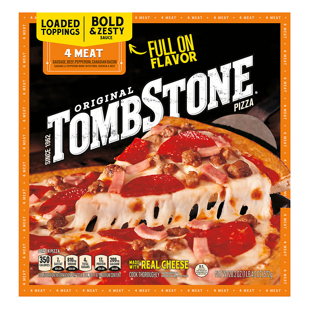 Calories in Tombstone Four Meat Pizza , 21.1 oz