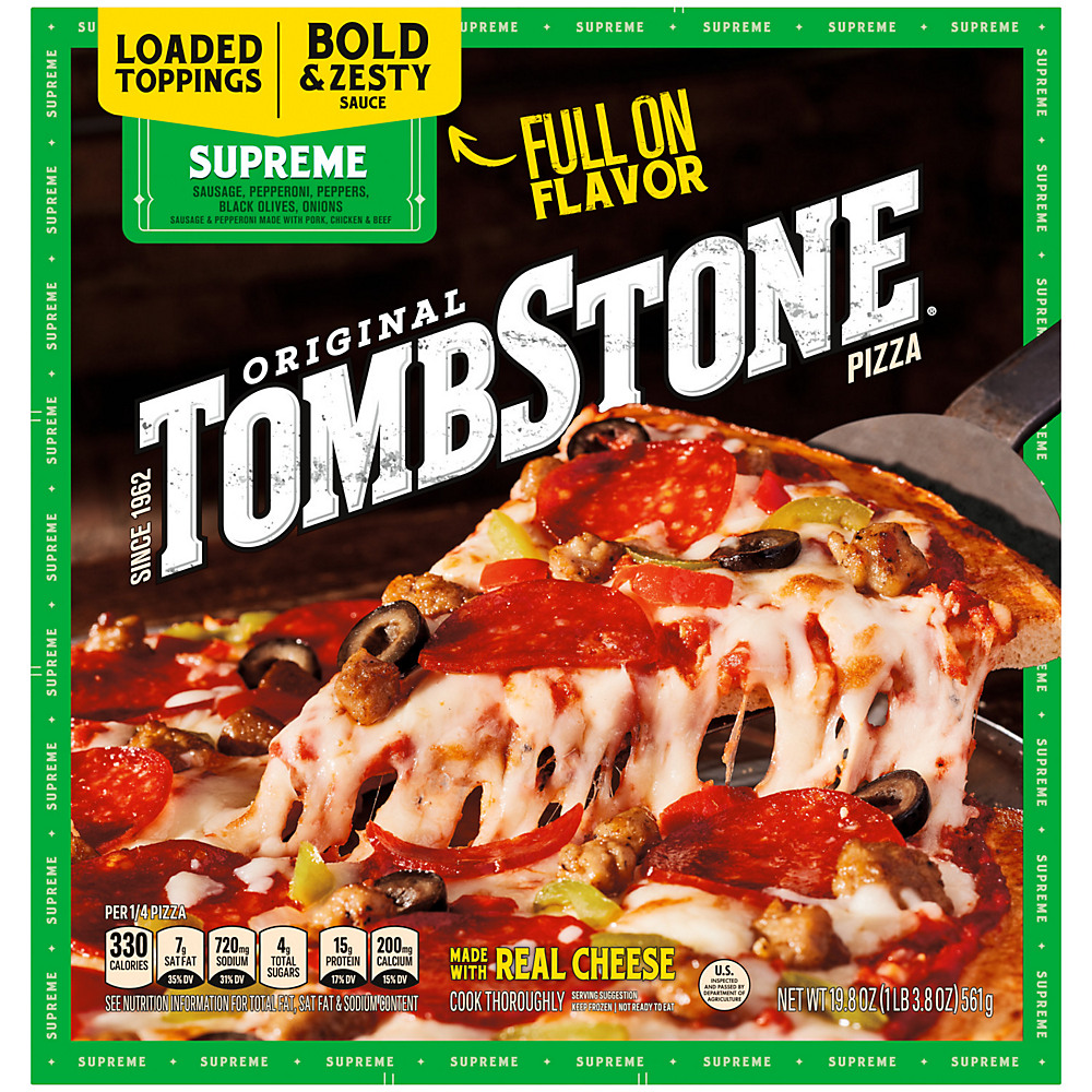 Calories in Tombstone Supreme Frozen Pizza, 20.8 oz