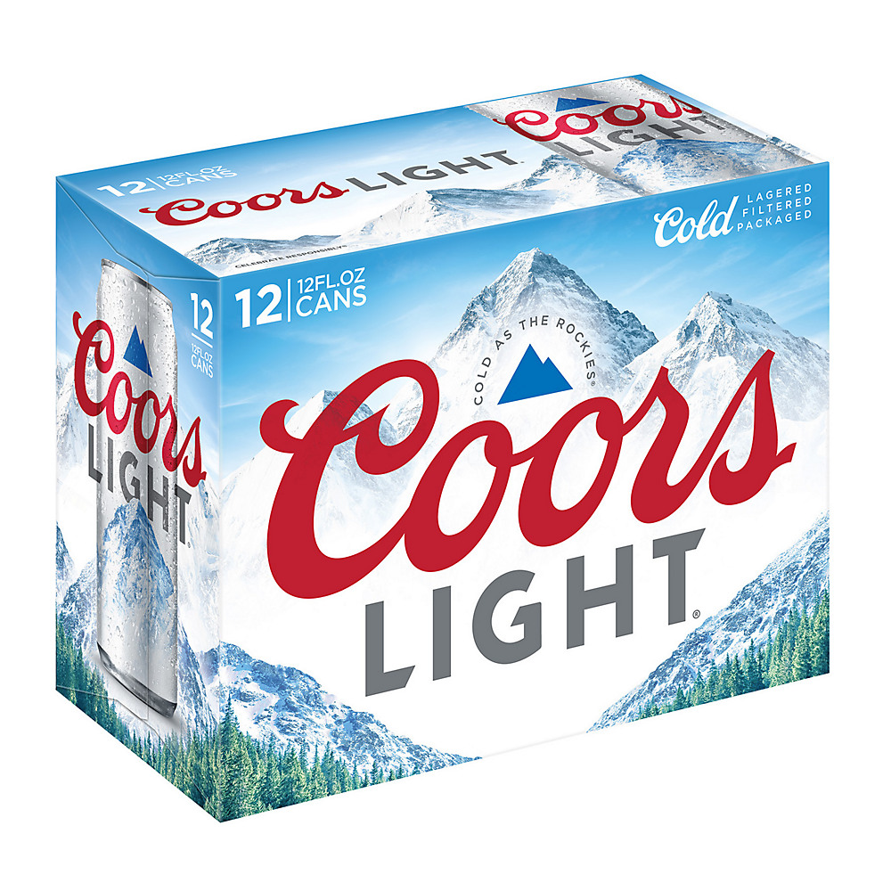 Calories in Coors Light Beer 12 oz Cans, 12 pk