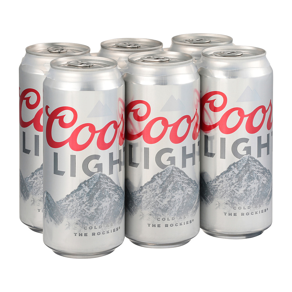 Calories in Coors Light Beer 16 oz Cans, 6 pk