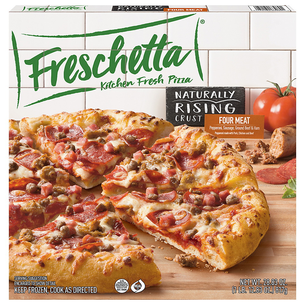 Calories in Freschetta Naturally Rising Crust Four Meat Pizza, 28.83 oz