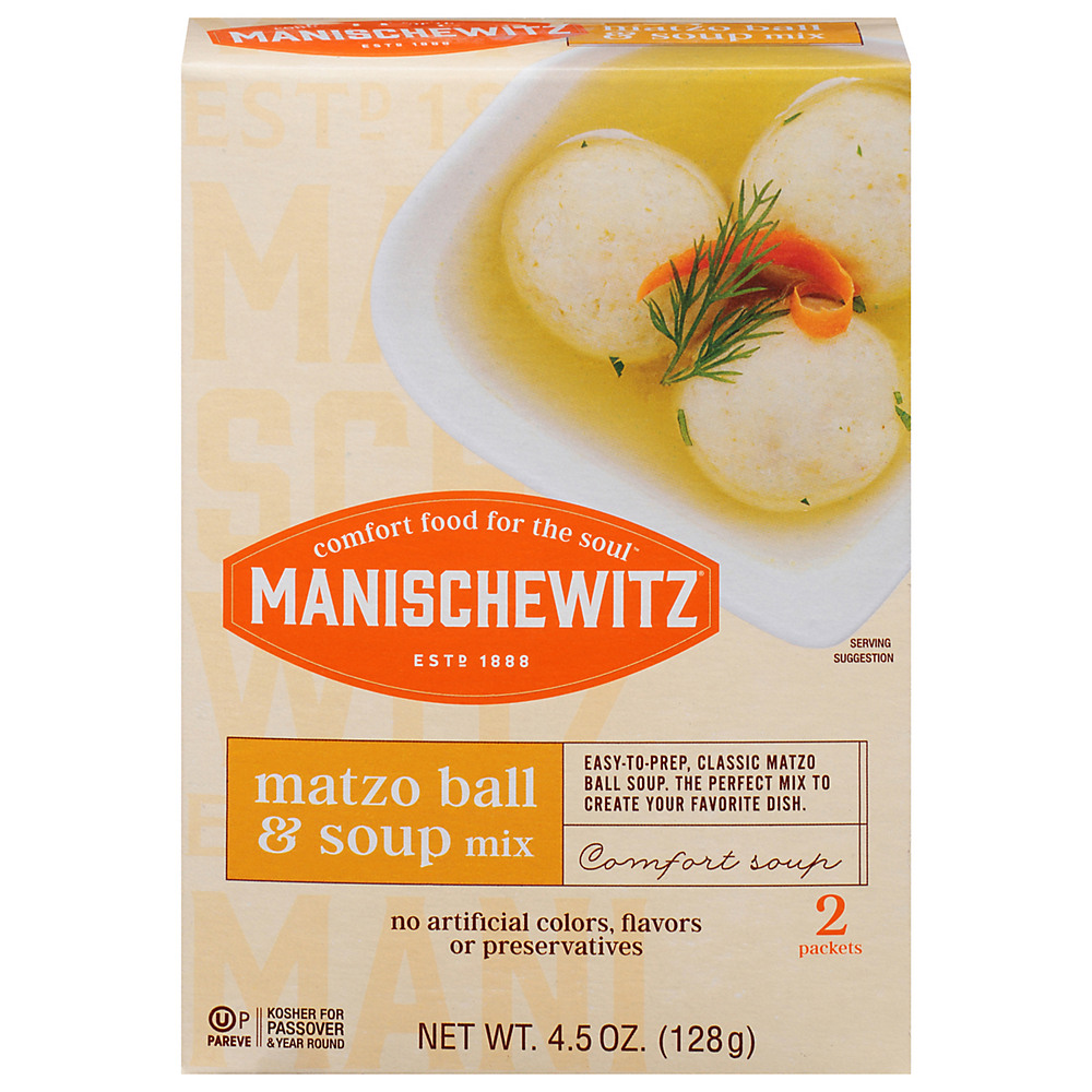 Calories in Manischewitz Kosher Matzo Ball and Soup Mix, 4.5 oz