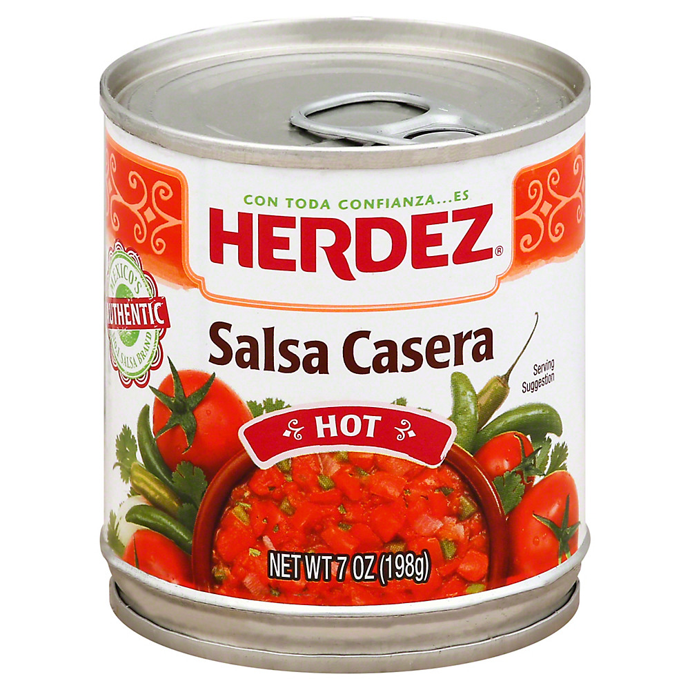 Calories in Herdez Hot Salsa Casera, 7 oz