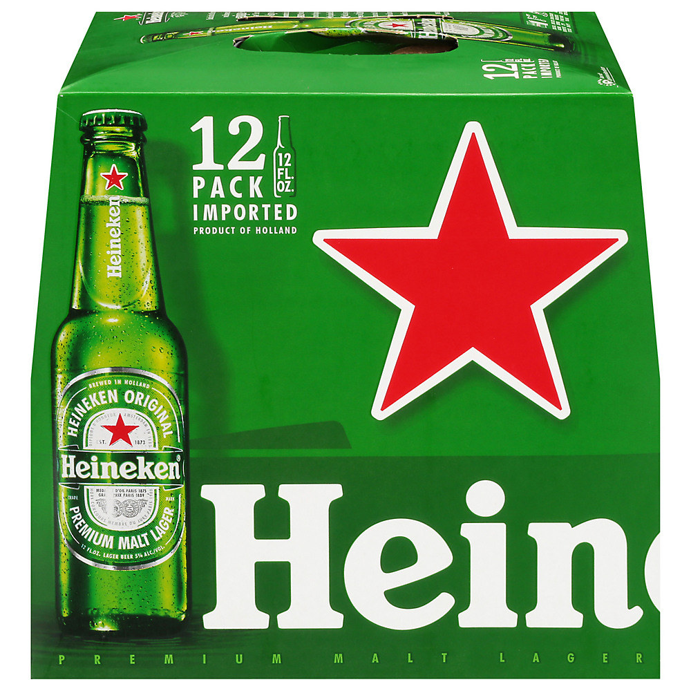 Calories in Heineken Lager Beer 12 oz Bottles, 12 pk