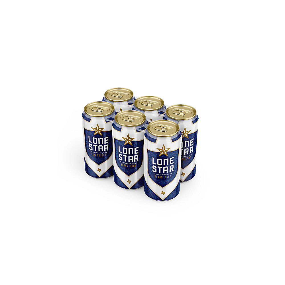 Calories in Lone Star Light Beer 6 PK Cans, 16 oz