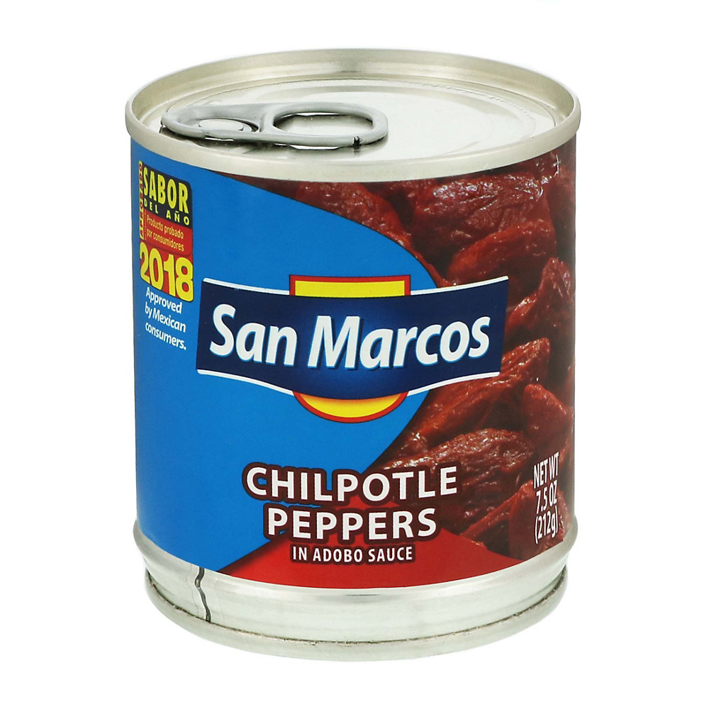 Calories in San Marcos Chipotle Peppers in Adobo Sauce, 7.5 oz