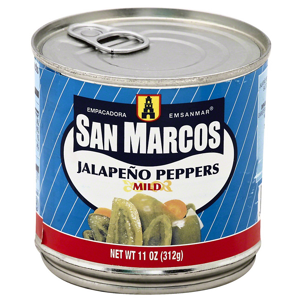 Calories in San Marcos Mild Jalapeno Peppers, 11 oz