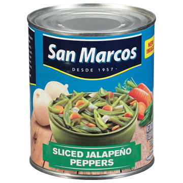 San Marcos Sliced Jalapeno Peppers, 26 oz