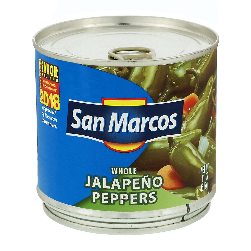 Calories in San Marcos Whole Jalapeno Peppers, 11 oz