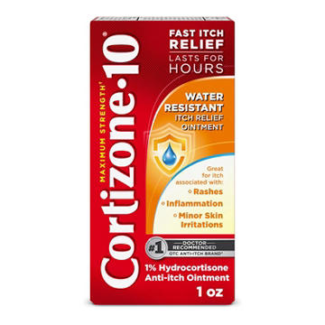 Cortizone 10 Max Strength Water Resistant Itch Relief Ointment, 1 oz