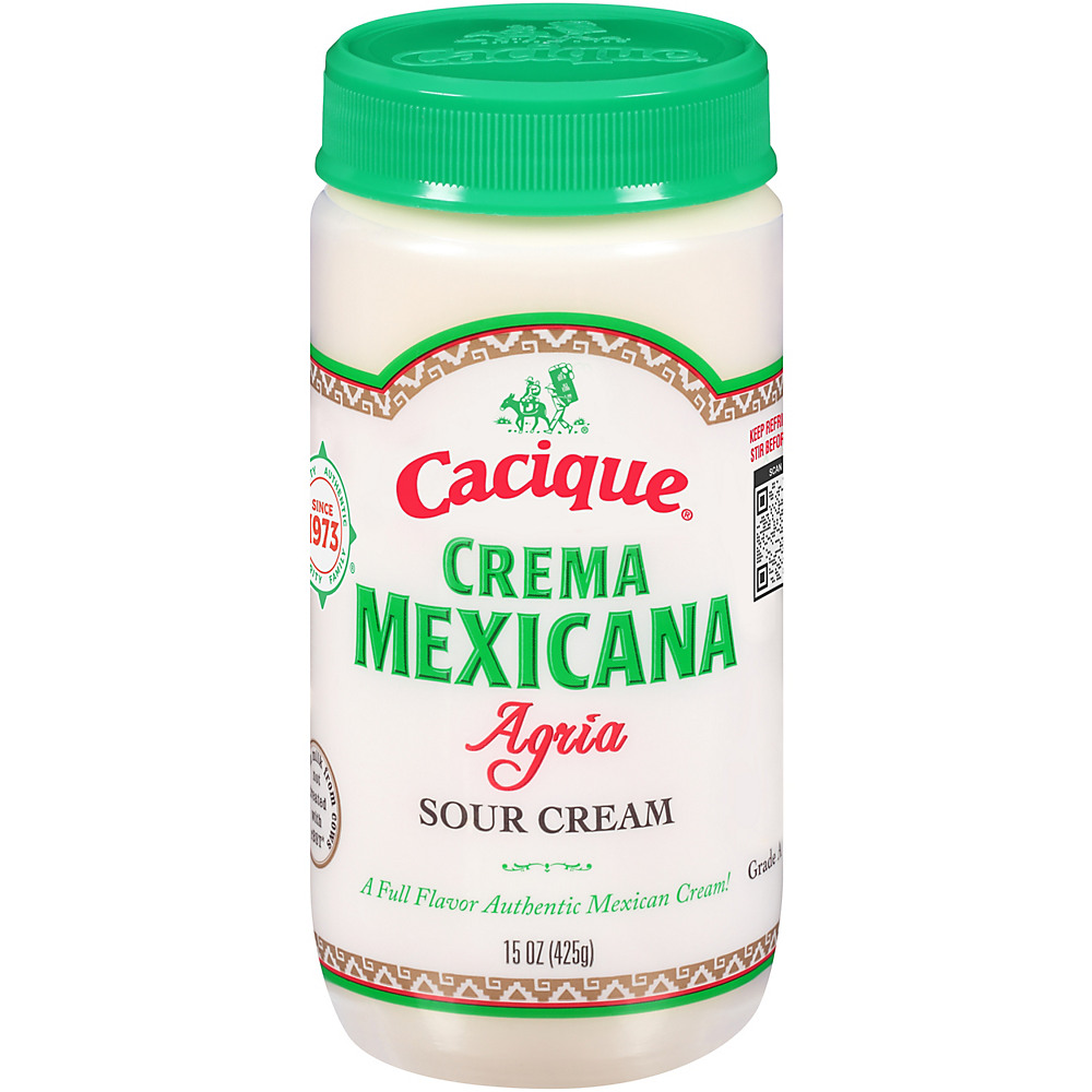 Calories in Cacique Crema Mexicana Agria Sour Cream, 15 oz