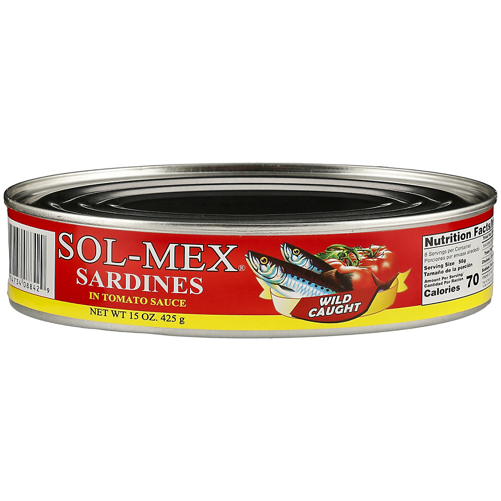 Calories in Sol-Mex Sardines in Tomato Sauce, 15 oz