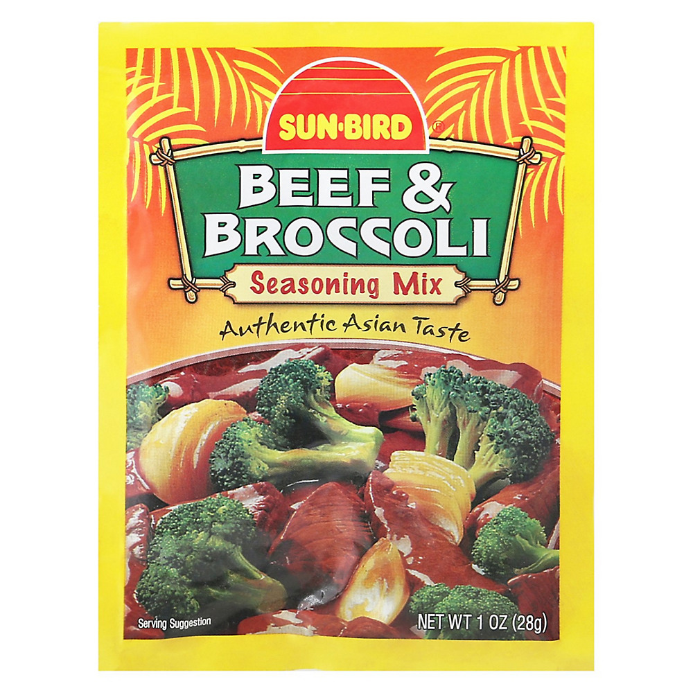 Calories in Sun-Bird Beef And Broccoli Seasoning Mix, 1 oz