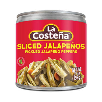La Costena Green Pickled Sliced Jalapeno Peppers, 7 oz