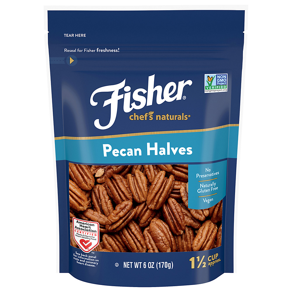 Calories in Fisher Pecan Halves, 6 oz