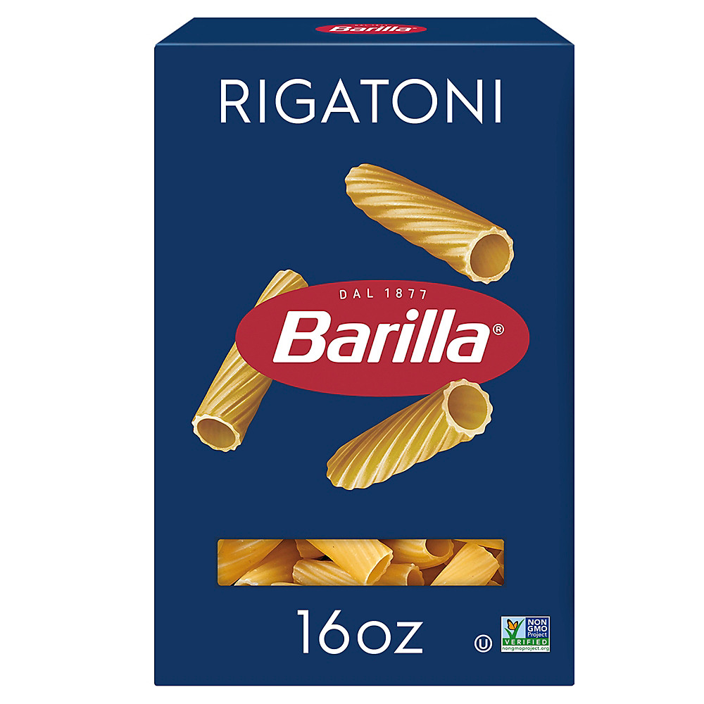 Calories in Barilla Classic Blue Box Pasta Rigatoni, 16 oz