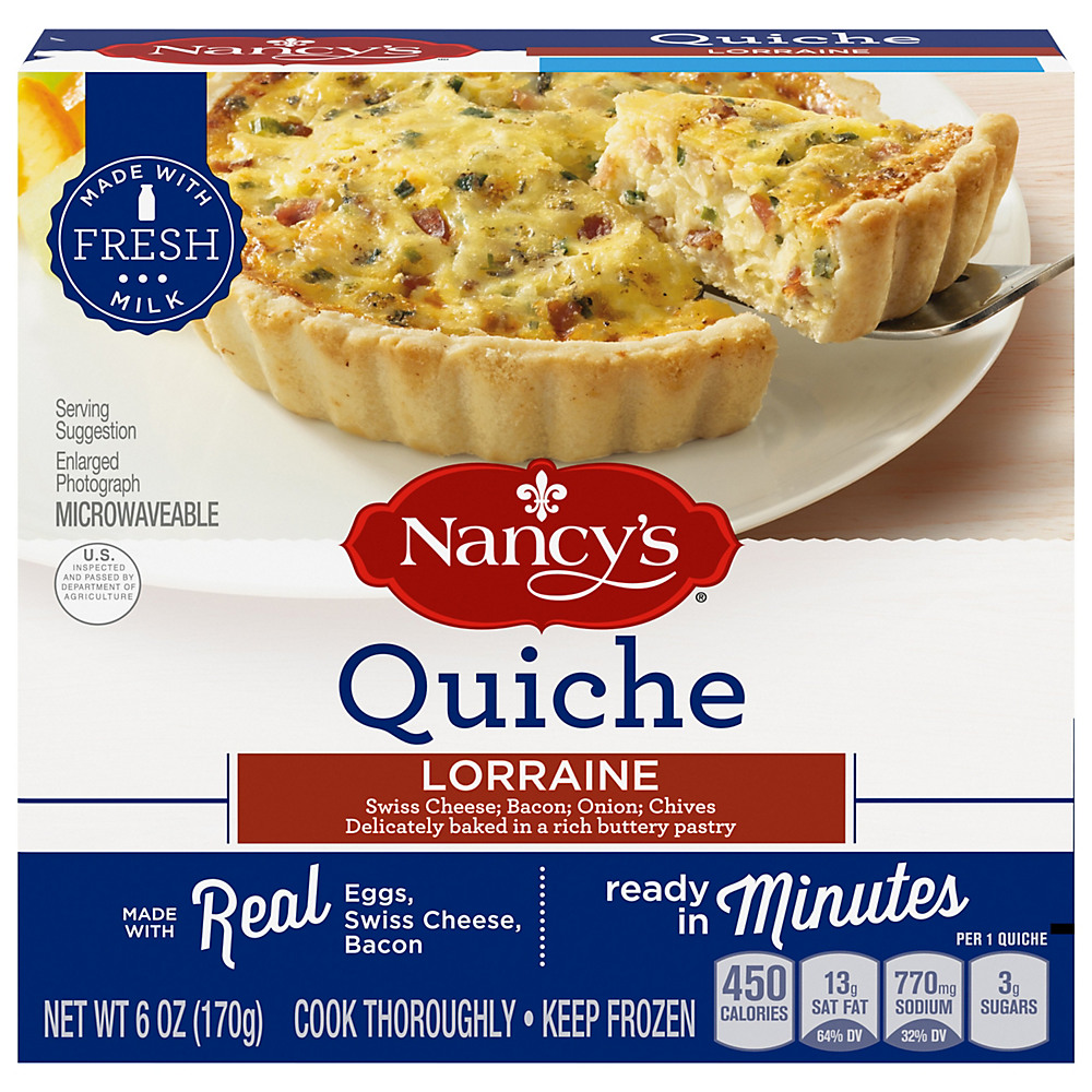 Calories in Nancy's Quiche Lorraine, 6 oz