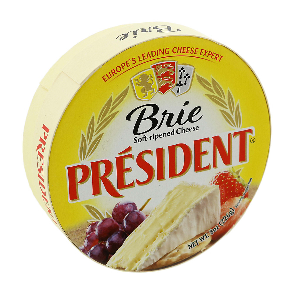 Calories in President Brie Soft-Ripened Cheese, 8 oz