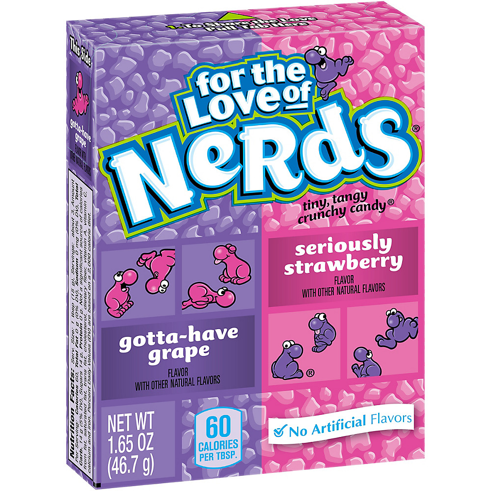 Calories in Nerds Strawberry/Grape Flavor Candy, 1.65 oz