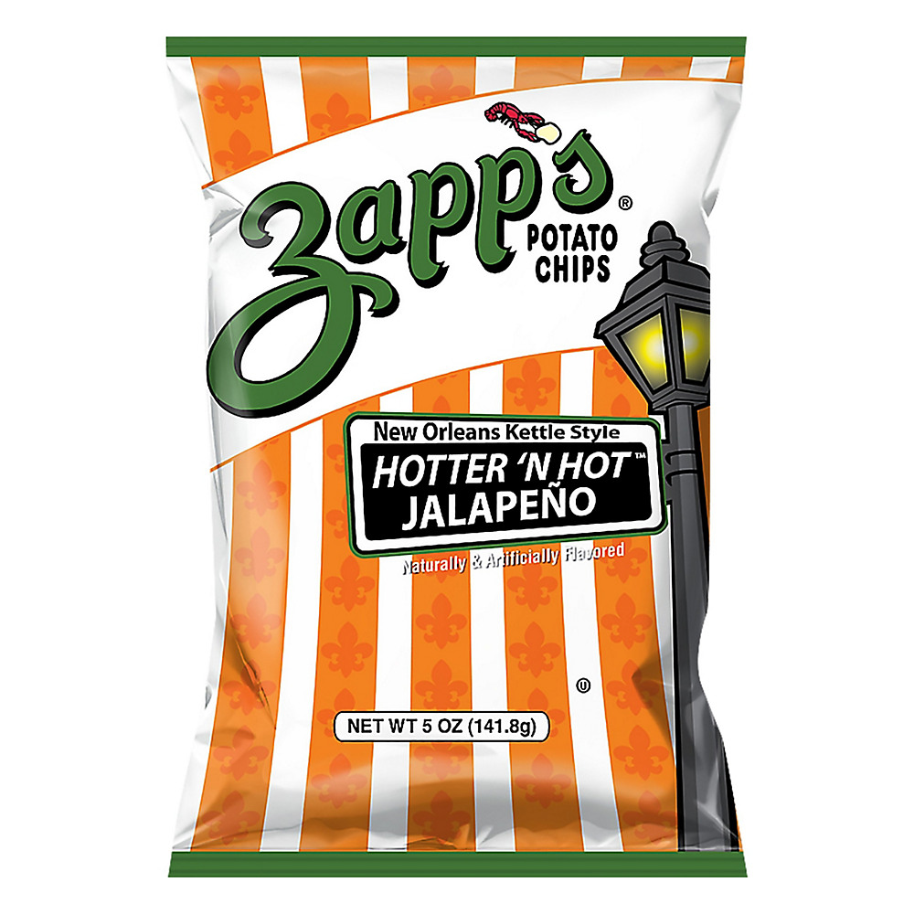 Calories in Zapp's Hotter 'N Hot Jalapeno Potato Chips, 5.5 oz