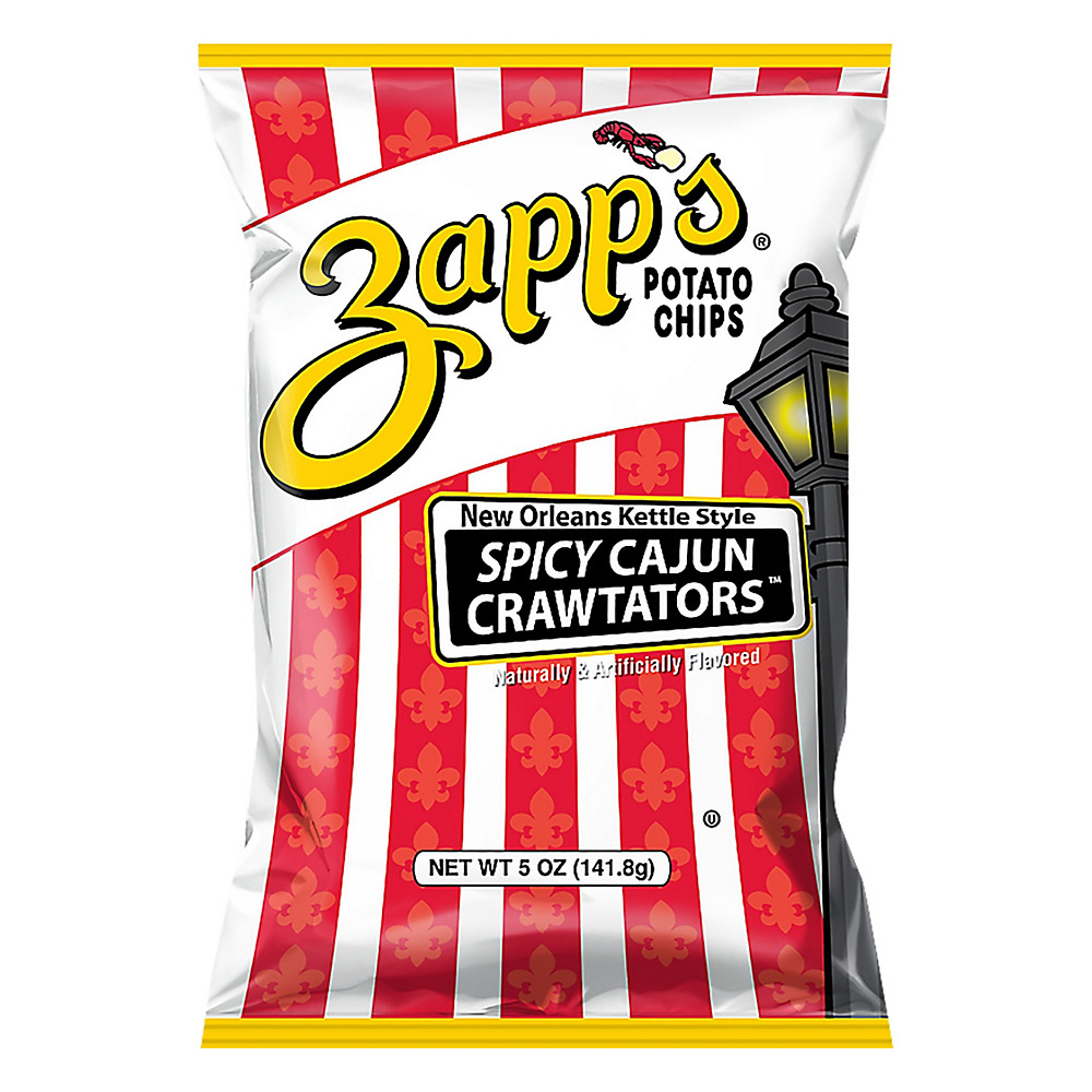 Calories in Zapp's Zapp's Potato Chips Spicy Cajun Crawtators, 5 oz