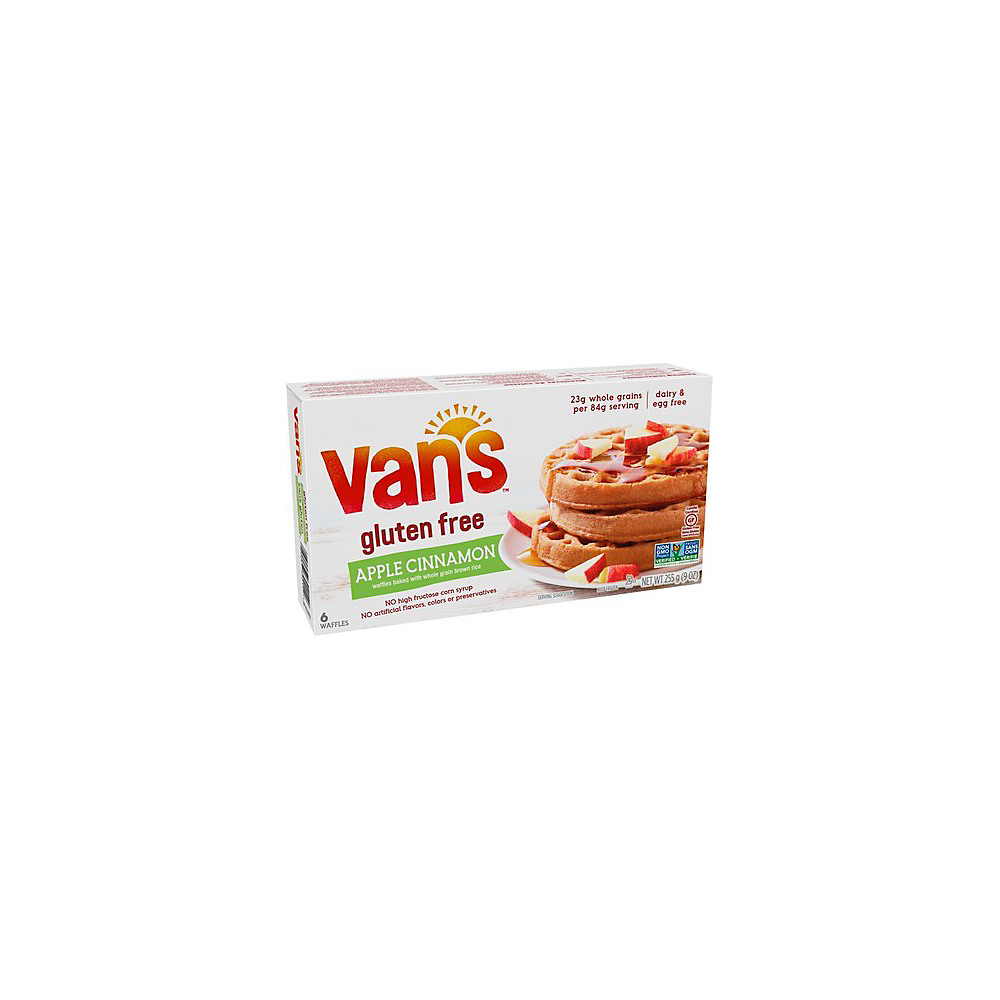 Calories in Van's Wheat & Gluten Free Apple Cinnamon Waffles, 6 ct