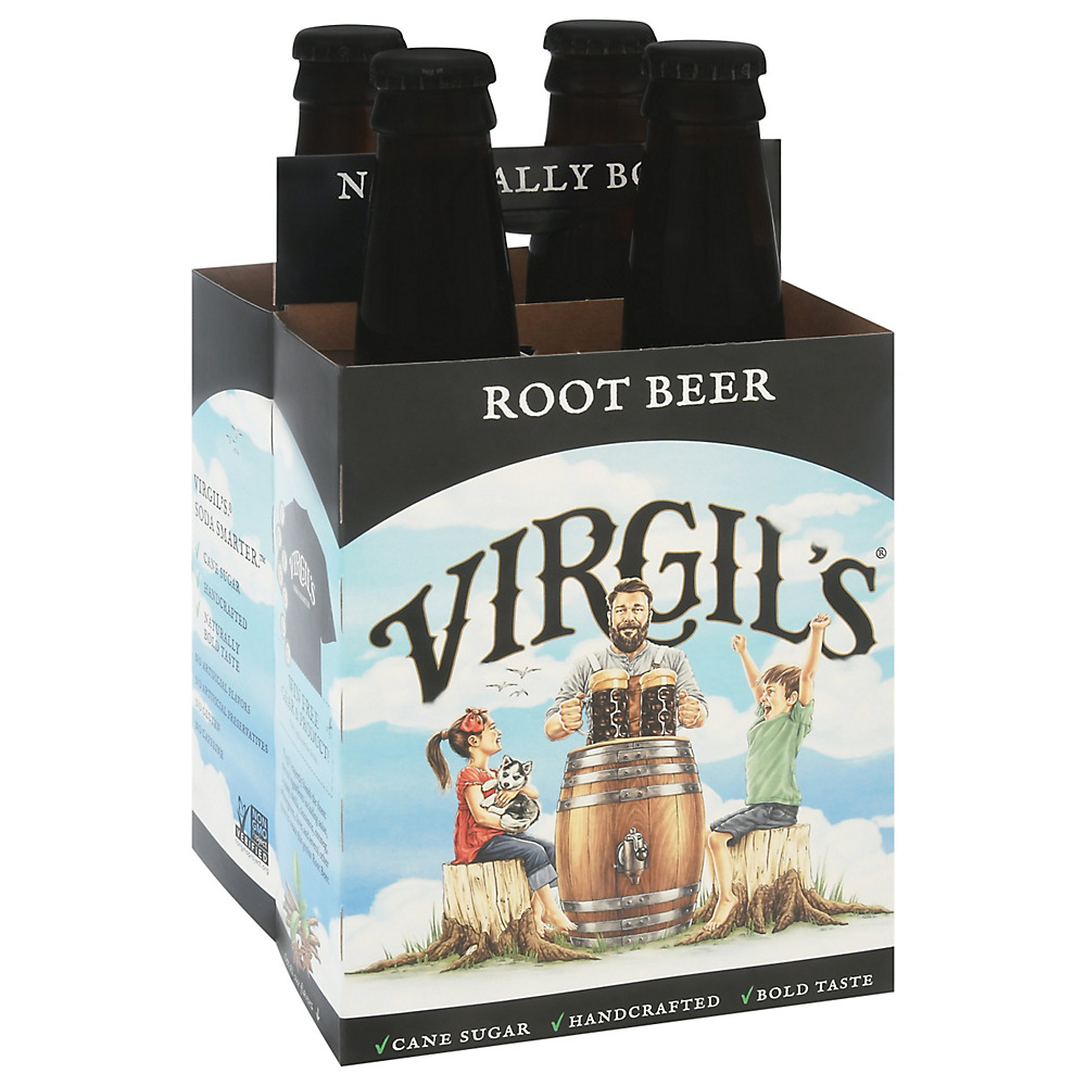 Calories in Virgil's Micro Brewed Root Beer 12 oz Bottles, 4 pk