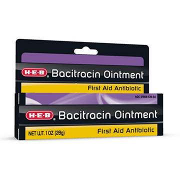 H-E-B First Aid Antibiotic, Bacitracin Ointment, 1 oz