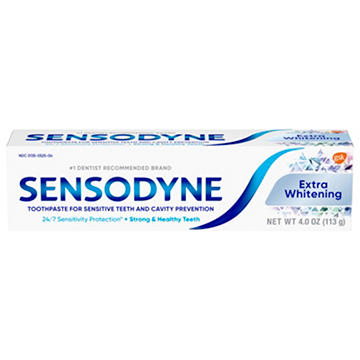 Sensodyne Extra Whitening Sensitive Teeth Whitening Toothpaste, 4 oz