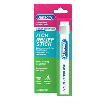 Benadryl Extra Strength Itch Relief Stick, Travel Size, .47 oz