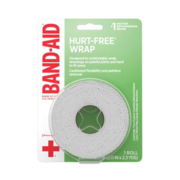 Band-Aid Hurt-Free Self-Adherent Post-Surgery Wound Wrap, 2.3 yd