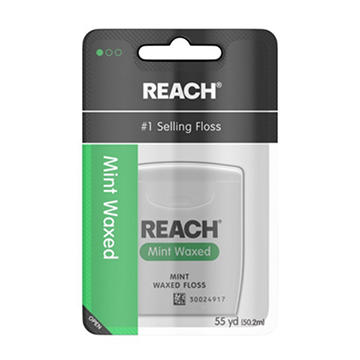 Reach Reach Mint Waxed Floss, 55 yd