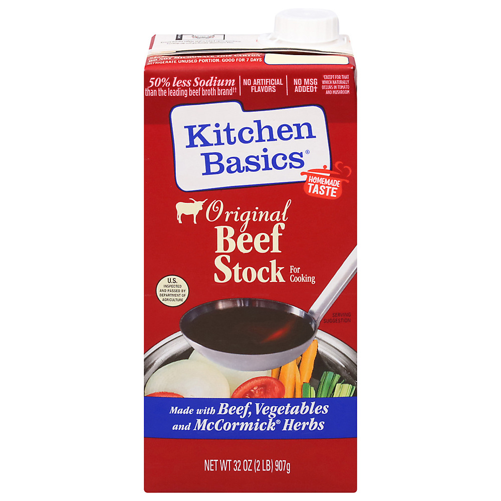 Calories in Kitchen Basics Original Beef Cooking Stock, 32 oz