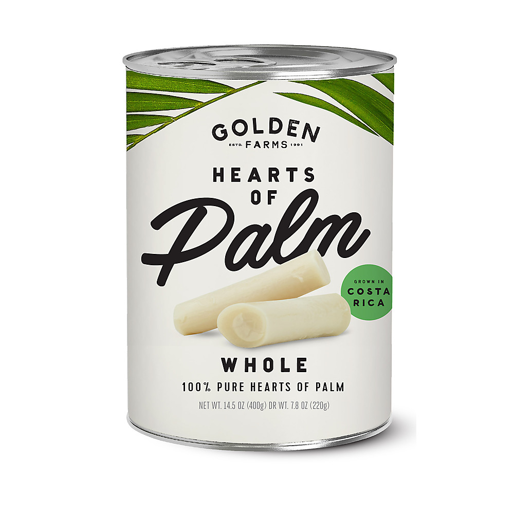 Calories in Golden Farms Whole Hearts of Palm, 14.5 oz