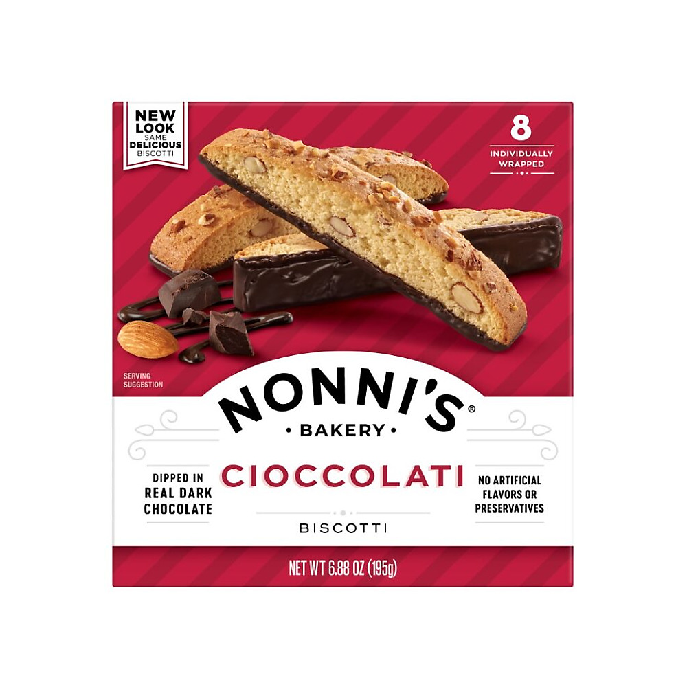 Calories in Nonni's Cioccolati Biscotti, 6.88 oz
