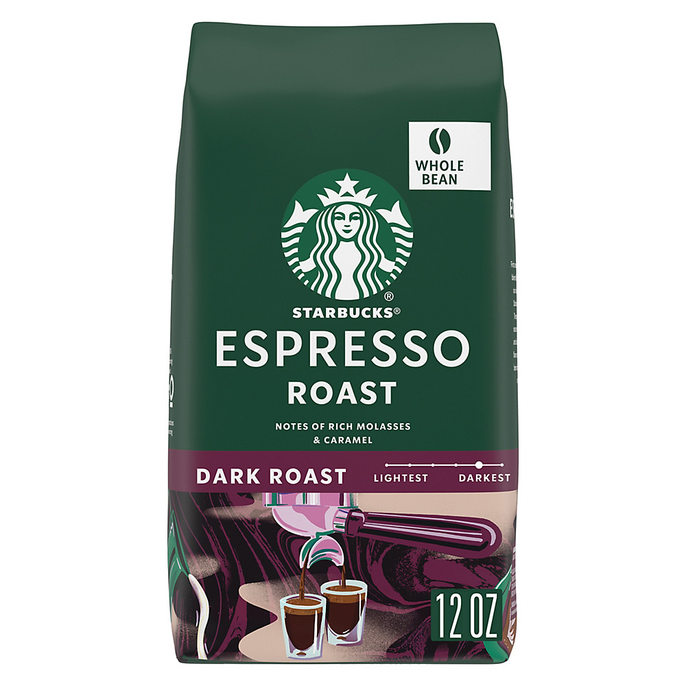 Calories in Starbucks Whole Bean Dark Espresso Roast Coffee, 12 oz