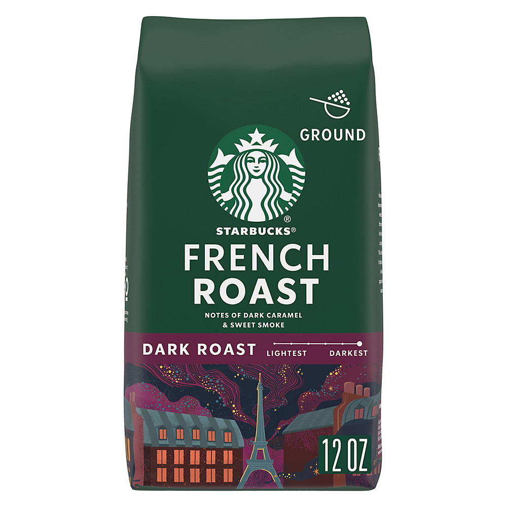 Calories in Starbucks French Roast Dark Roast Ground Coffee, 12 oz