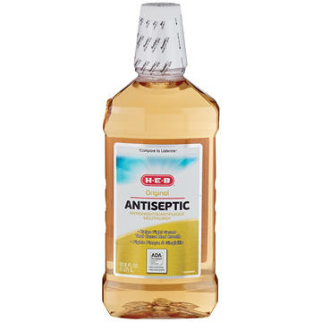 H-E-B Original Antiseptic Mouthwash, 33.8 oz