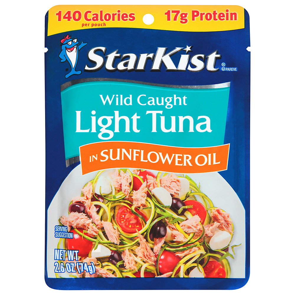 Calories in StarKist Chunk Light Tuna In Sunflower Oil Pouch, 2.6 oz