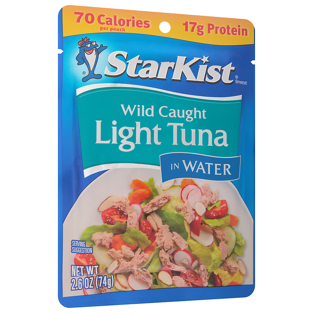 Calories in StarKist Chunk Light Tuna in Water Pouch, 2.6 oz