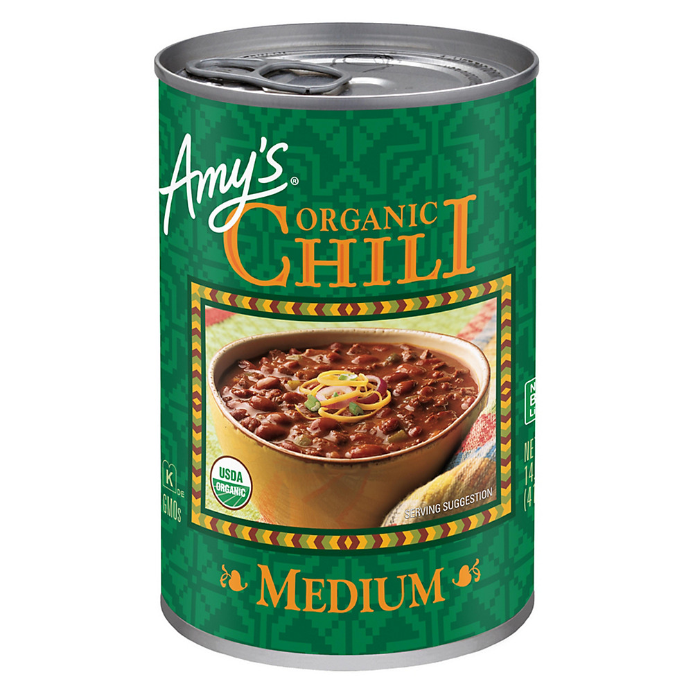 Calories in Amy's Organic Medium Chili, 14.7 oz