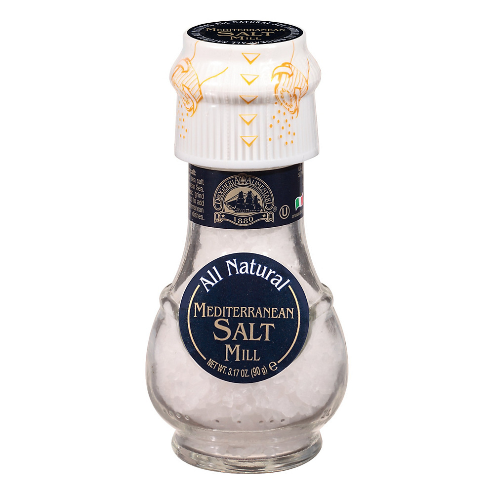 Calories in Drogheria & Alimentari Mediterranean Salt with Grinder, 3.17 oz
