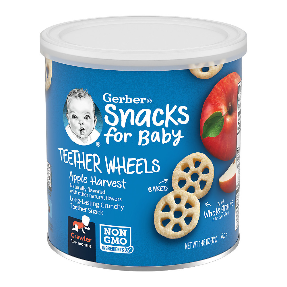 Calories in Gerber Graduates  Apple Wagon Wheels Finger Foods, 1.48 oz