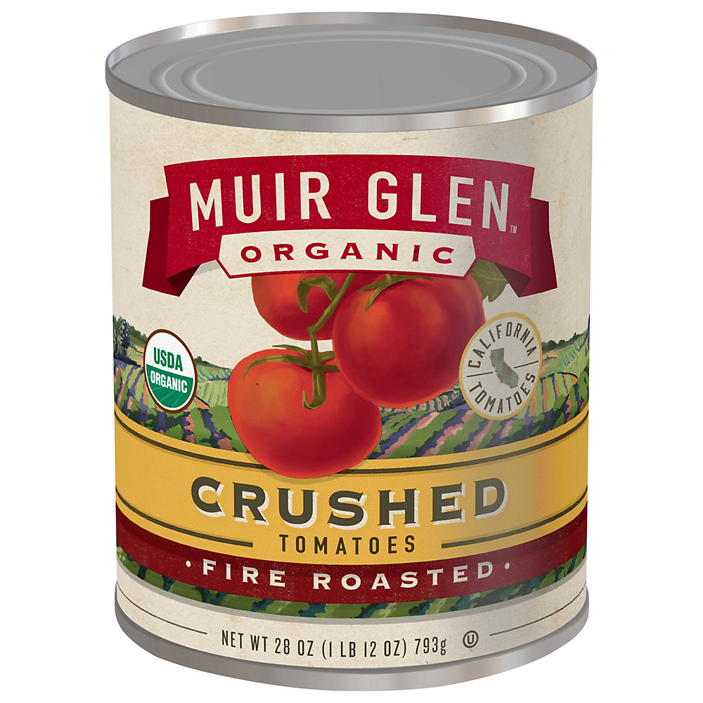 Calories in Muir Glen Organic Fire Roasted Crushed Tomatoes, 28 oz
