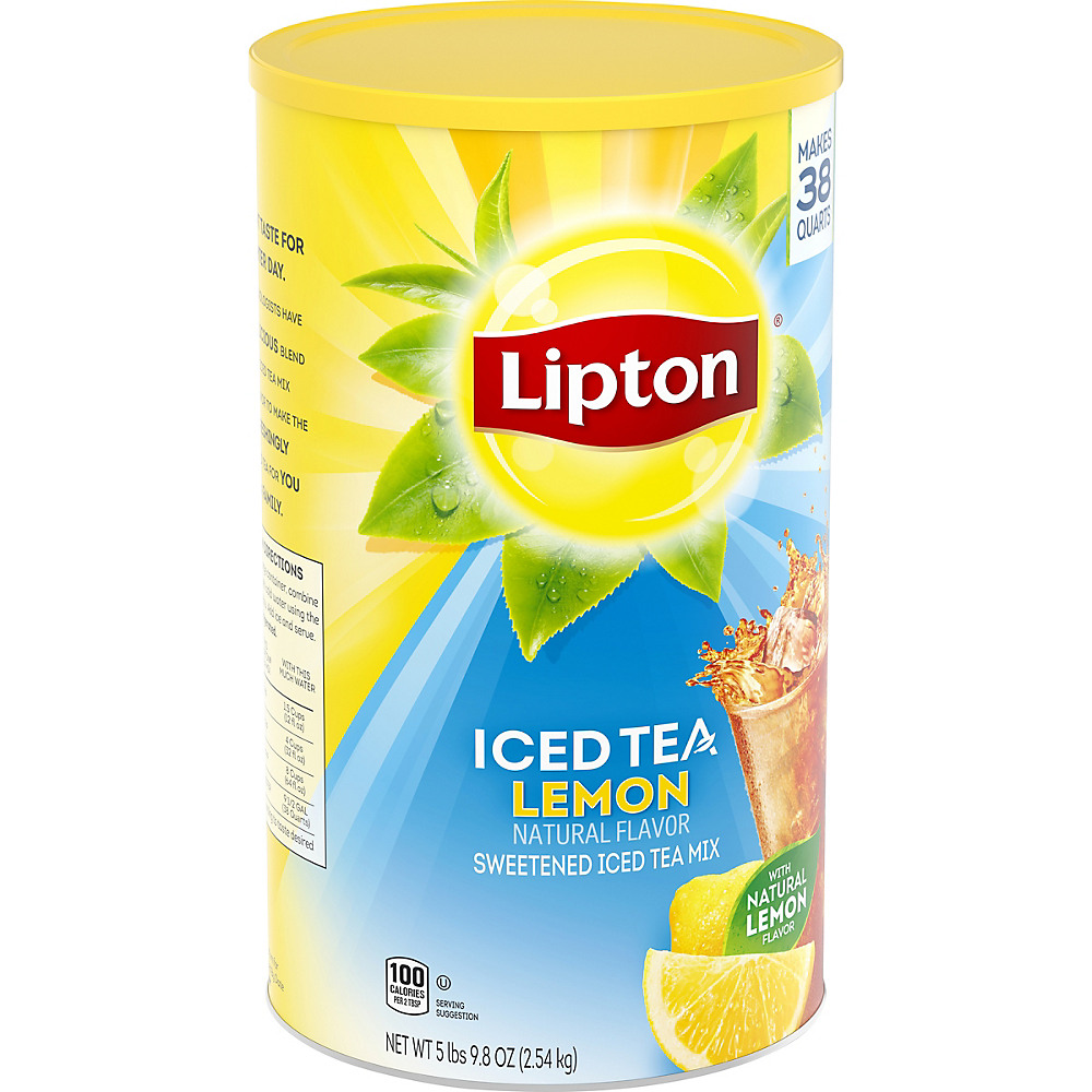 Calories in Lipton Lemon Iced Tea Mix, 100 oz
