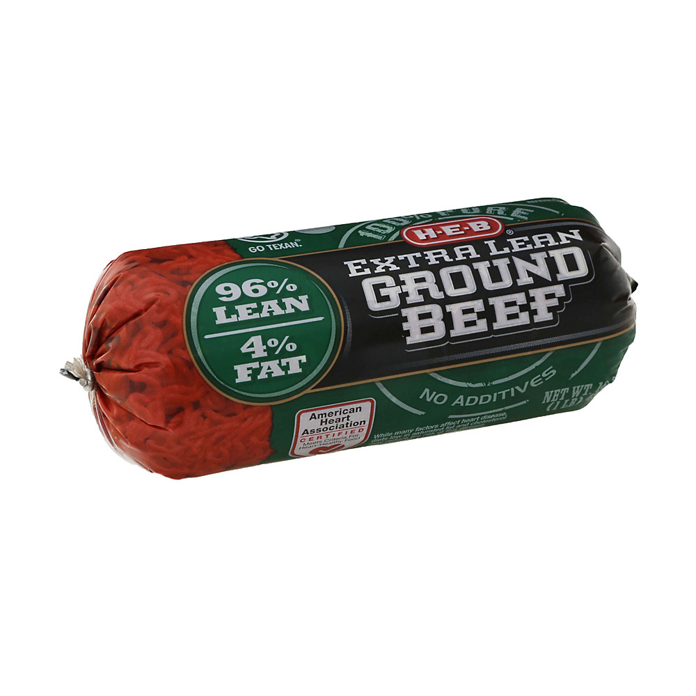 Calories in H-E-B Extra Lean Ground Beef 96% Lean, 1 lb