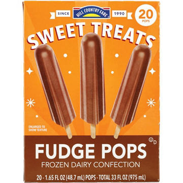 Hill Country Fare Sweet Treats Fudge Pops, 20 ct