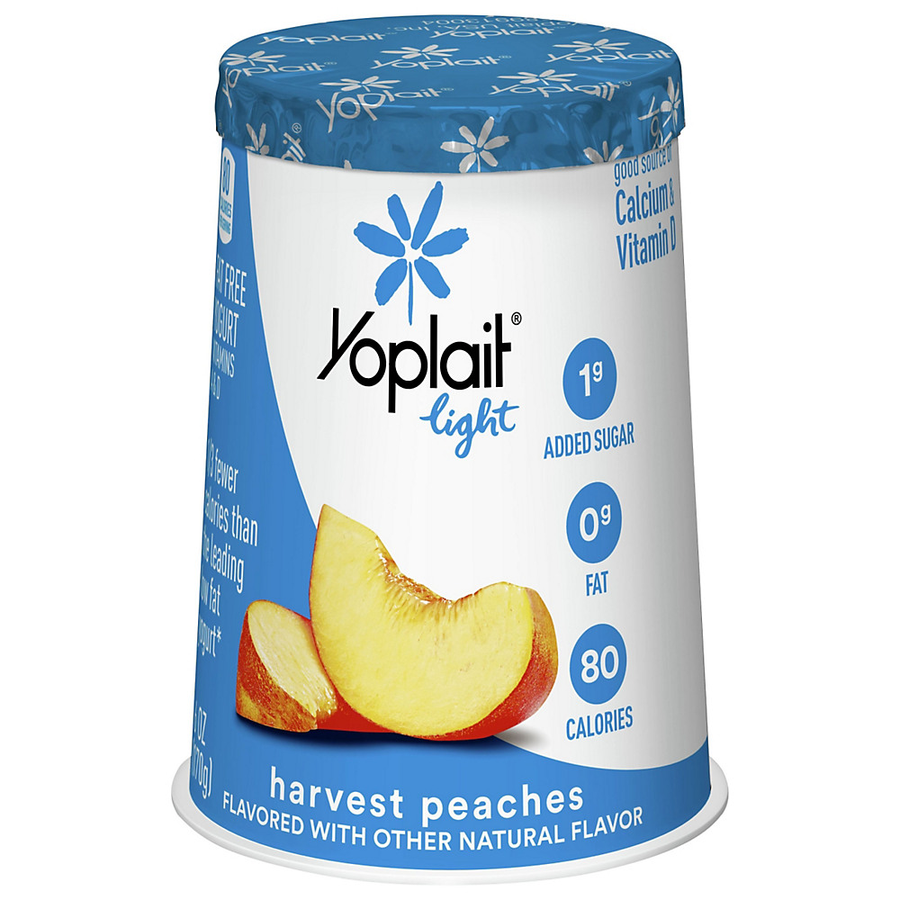 Calories in Yoplait Light Harvest Peach Yogurt, 6 oz