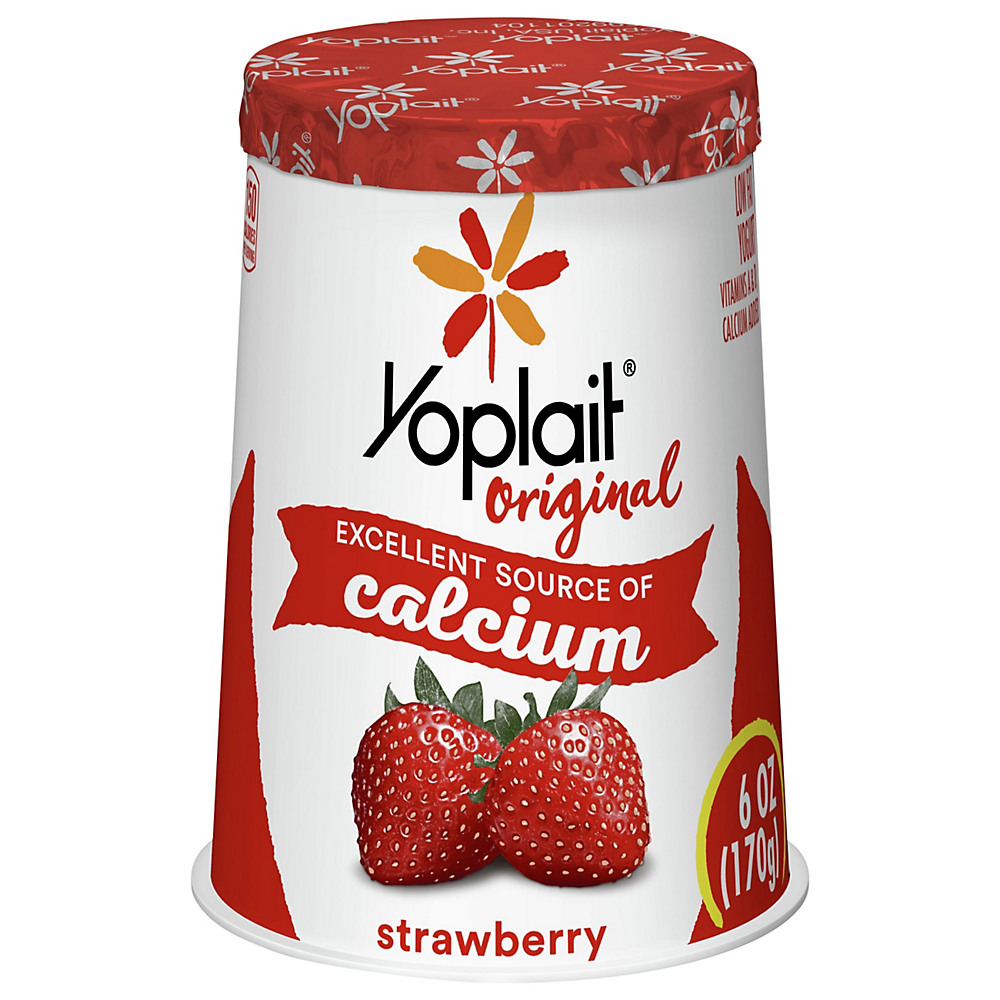 Calories in Yoplait Original Low-Fat Strawberry Yogurt, 6 oz